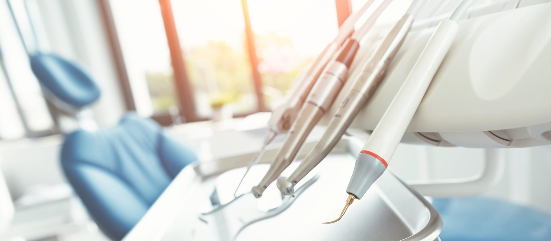 Dental drills in dentists office, dental care